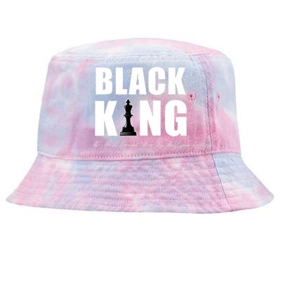 Black King The Most Powerful Piece In The Game African Pride Tie-Dyed Bucket Hat