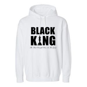 Black King The Most Powerful Piece In The Game African Pride Garment-Dyed Fleece Hoodie