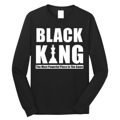Black King The Most Powerful Piece In The Game Long Sleeve Shirt