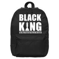 Black King The Most Powerful Piece In The Game 16 in Basic Backpack