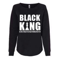 Black King The Most Powerful Piece In The Game Womens California Wash Sweatshirt