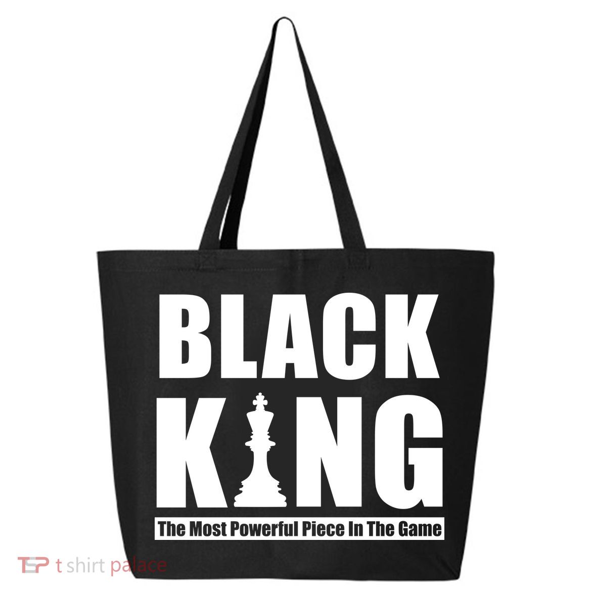 Black King The Most Powerful Piece In The Game 25L Jumbo Tote