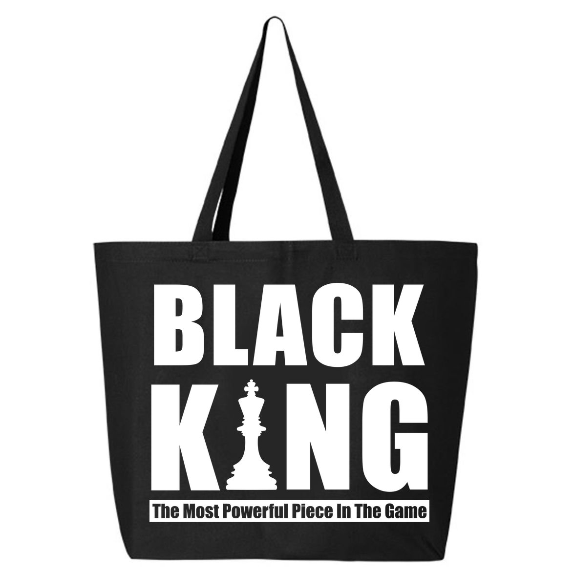 Black King The Most Powerful Piece In The Game 25L Jumbo Tote