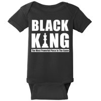 Black King The Most Powerful Piece In The Game Baby Bodysuit