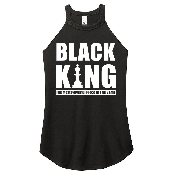 Black King The Most Powerful Piece In The Game Women's Perfect Tri Rocker Tank