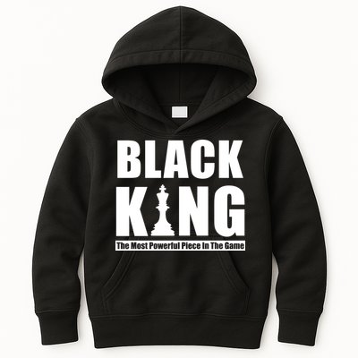 Black King The Most Powerful Piece In The Game Kids Hoodie