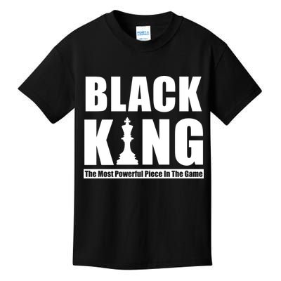 Black King The Most Powerful Piece In The Game Kids T-Shirt