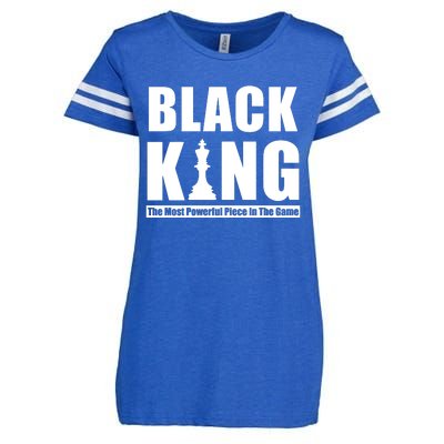 Black King The Most Powerful Piece In The Game Enza Ladies Jersey Football T-Shirt