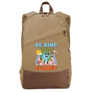 Be Kind To Our Planet Earth Day 2024 54th Anniversary Cotton Canvas Backpack