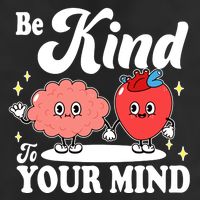 Be Kind To Your Mind Mental Health Awareness 7 Panel Mesh Trucker Snapback Hat
