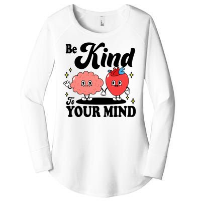 Be Kind To Your Mind Mental Health Awareness Women's Perfect Tri Tunic Long Sleeve Shirt