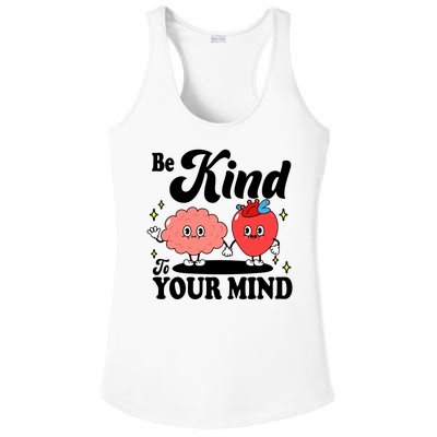 Be Kind To Your Mind Mental Health Awareness Ladies PosiCharge Competitor Racerback Tank