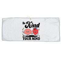 Be Kind To Your Mind Mental Health Awareness Large Microfiber Waffle Golf Towel