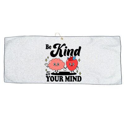 Be Kind To Your Mind Mental Health Awareness Large Microfiber Waffle Golf Towel