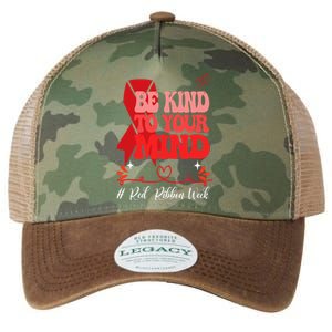 Be Kind To Your Mind Red Ribbon Week Free Legacy Tie Dye Trucker Hat