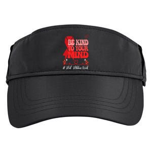 Be Kind To Your Mind Red Ribbon Week Free Adult Drive Performance Visor