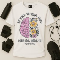 Be Kind To Your Mind Mental Health Matters Cooling Performance Crew T-Shirt