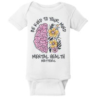 Be Kind To Your Mind Mental Health Matters Baby Bodysuit