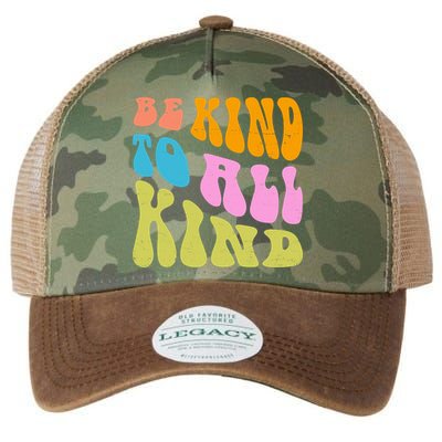 Be Kind To All Kind Quote Retro Legacy Tie Dye Trucker Hat