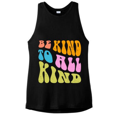 Be Kind To All Kind Quote Retro Ladies PosiCharge Tri-Blend Wicking Tank