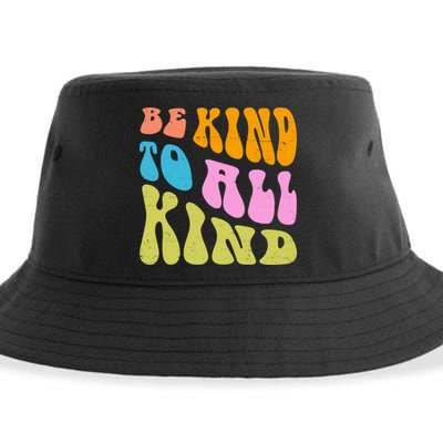 Be Kind To All Kind Quote Retro Sustainable Bucket Hat
