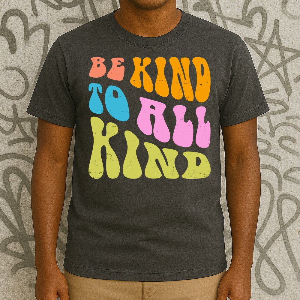 Be Kind To All Kind Quote Retro T-Shirt