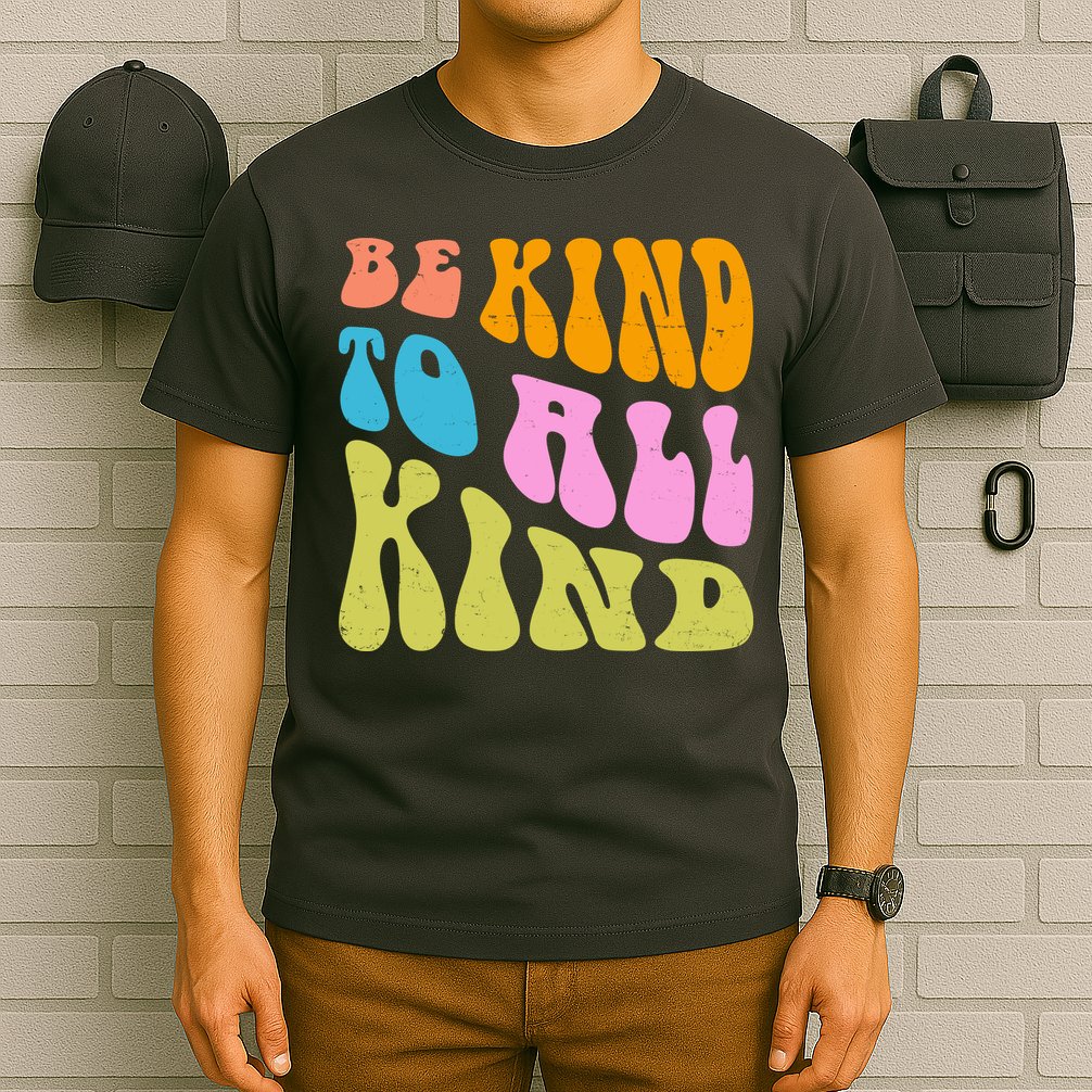 Be Kind To All Kind Quote Retro T-Shirt