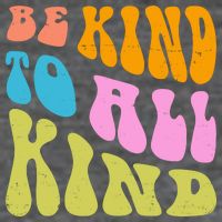 Be Kind To All Kind Quote Retro Backpack