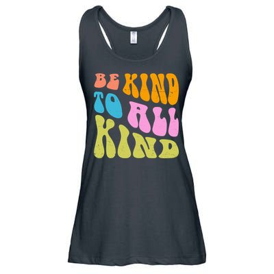 Be Kind To All Kind Quote Retro Ladies Essential Flowy Tank