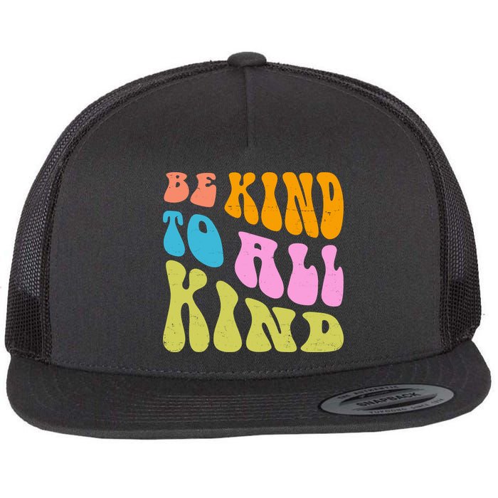 Be Kind To All Kind Quote Retro Flatbill Hat