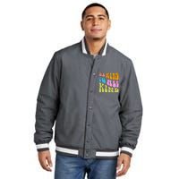 Be Kind To All Kind Quote Retro Insulated Varsity Jacket