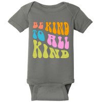 Be Kind To All Kind Quote Retro Baby Bodysuit