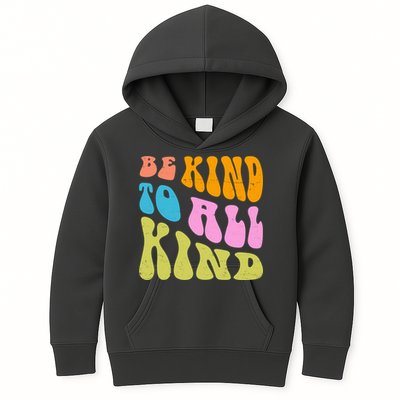 Be Kind To All Kind Quote Retro Kids Hoodie