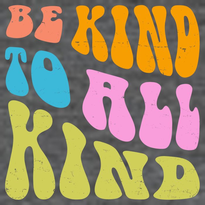 Be Kind To All Kind Quote Retro Wool Snapback Cap