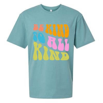 Be Kind To All Kind Quote Retro Sueded Cloud Jersey T-Shirt