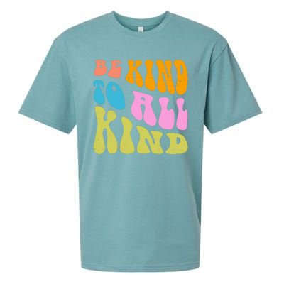 Be Kind To All Kind Quote Retro Sueded Cloud Jersey T-Shirt