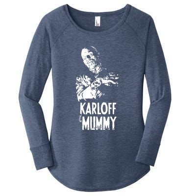 Boris Karloff The Mummy Women's Perfect Tri Tunic Long Sleeve Shirt