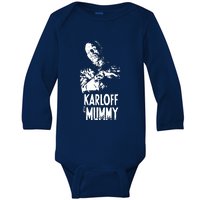 Boris Karloff The Mummy Baby Long Sleeve Bodysuit