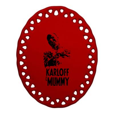 Boris Karloff The Mummy Ceramic Oval Ornament