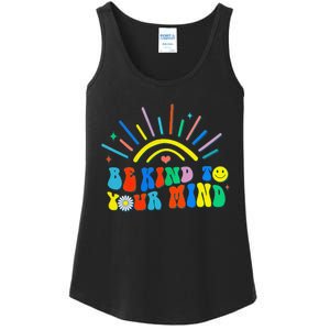 Be Kind To Your Mind Groovy Mental Health Matters Ladies Essential Tank