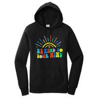 Be Kind To Your Mind Groovy Mental Health Matters Women's Pullover Hoodie