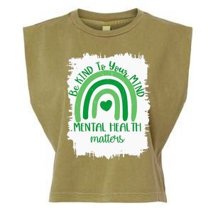 Be Kind To Your Mind,Mental Health Matters, Autism Awareness  Garment-Dyed Women's Muscle Tee