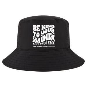 Be Kind To Your Mind Red Ribbon Week Drug Free Cool Comfort Performance Bucket Hat