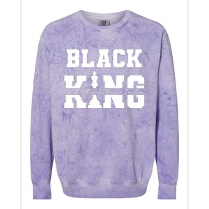 Black King The Most Powerful Piece In The Game Black History Colorblast Crewneck Sweatshirt