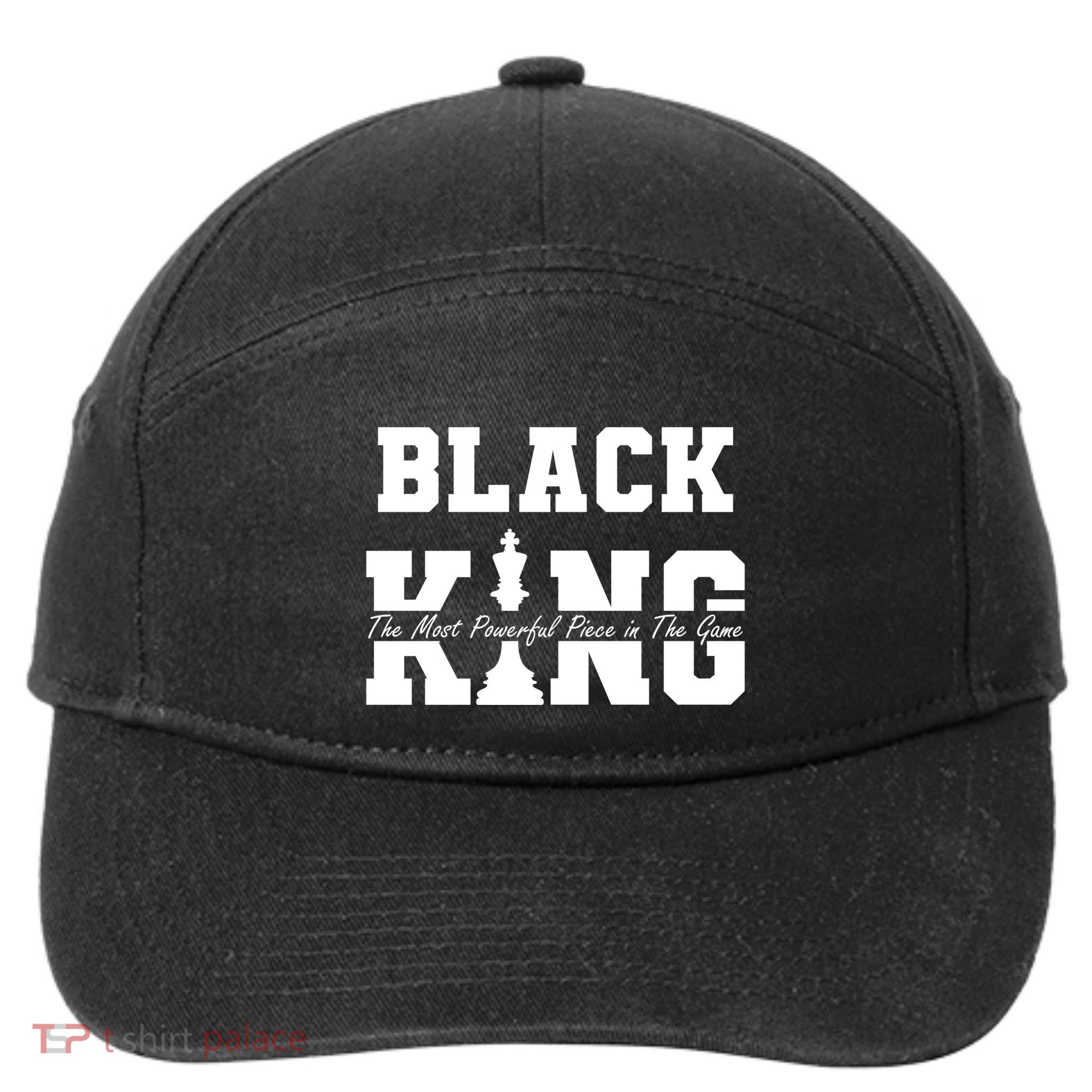 Black King The Most Powerful Piece In The Game Black History 7-Panel Snapback Hat