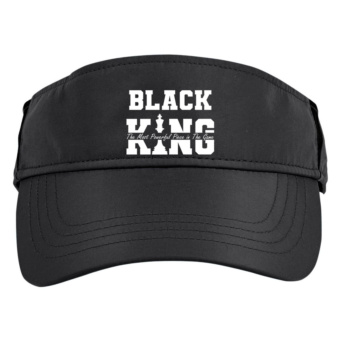 Black King The Most Powerful Piece In The Game Black History Adult Drive Performance Visor