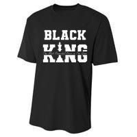 Black King The Most Powerful Piece In The Game Black History Performance Sprint T-Shirt