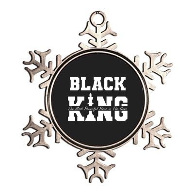 Black King The Most Powerful Piece In The Game Black History Metallic Star Ornament