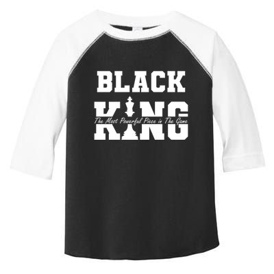 Black King The Most Powerful Piece In The Game Black History Toddler Fine Jersey T-Shirt