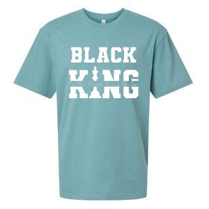 Black King The Most Powerful Piece In The Game Black History Sueded Cloud Jersey T-Shirt